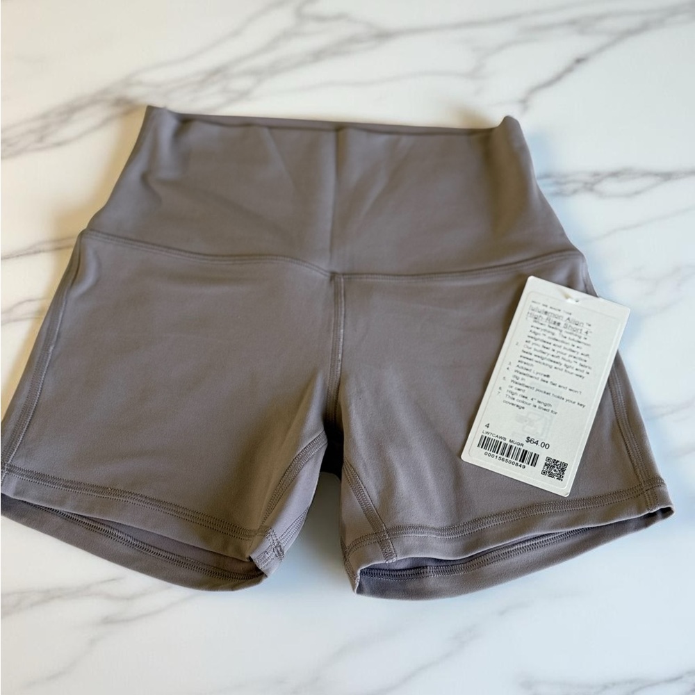 🚫Sold‼️‼️‼️ Lululemon Athletica Gray Bike Shorts High-Rise Performance